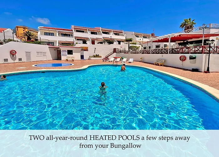 At The Beach, Sunny & 2 Heated Pools, Large Terrace, In Apartment Costa Adeje (Tenerife)