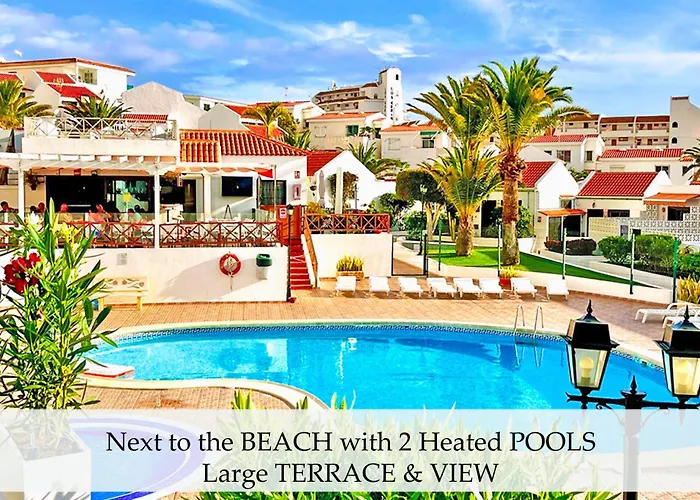 At The Beach, Sunny & 2 Heated Pools, Large Terrace, In